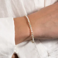 DORA MORGANITE PEARL GOLDEN BRACELET