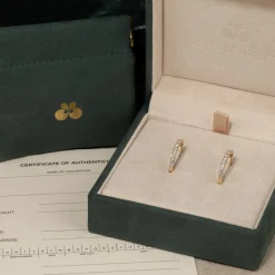DOUBLE SET DIAMOND CREOL EARRING - 1.0ct - YG