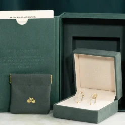 DOUBLE SET DIAMOND CREOL EARRING - 1.25ct - YG