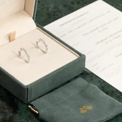 DOUBLE SET DIAMOND CREOL EARRING - 0.8ct - WG