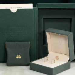 DOUBLE SET DIAMOND CREOL EARRING - 0.8ct - YG