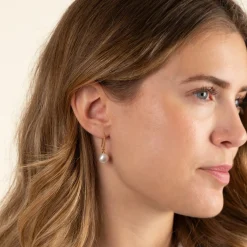 Ebba Perle Guld Øreringe - Sisi Copenhagen