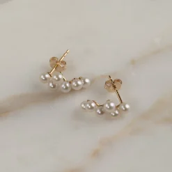 EDEN PEARL SOLID GOLD EARRING