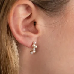 EDEN PEARL SOLID GOLD EARRING