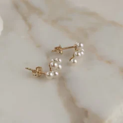EDEN PEARL SOLID GOLD EARRING