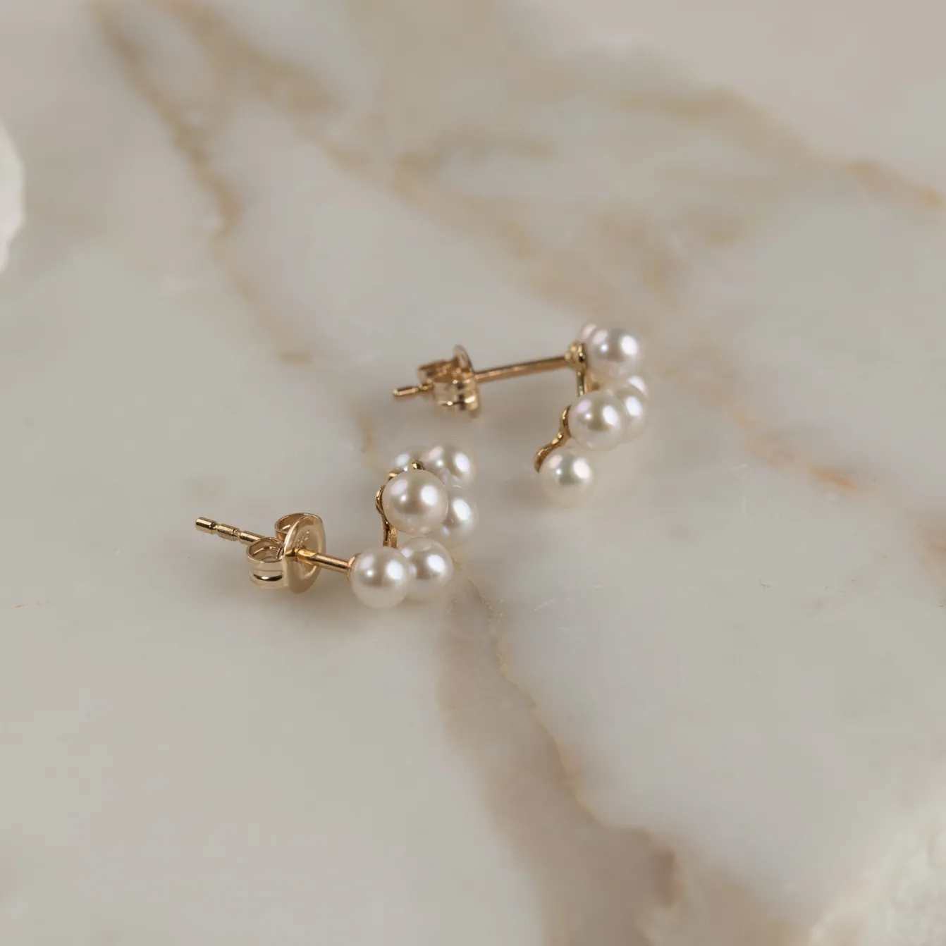 EDEN PEARL SOLID GOLD EARRING