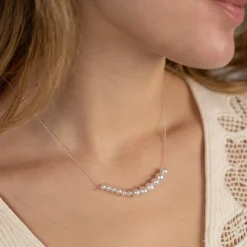 ELARA PEARL SILVER NECKLACE