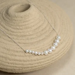 ELARA PEARL SILVER NECKLACE