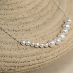 ELARA PEARL SILVER NECKLACE
