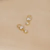 ELENOR CRYSTAL GOLDEN EARRING CHARM
