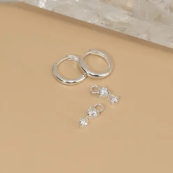 ELENOR CRYSTAL SILVER EARRING CHARM - Sisi Copenhagen