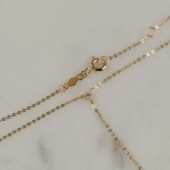 ELENORA CRYSTAL SOLID GOLD NECKLACE - Sisi Copenhagen