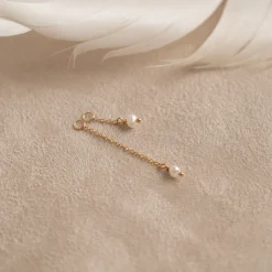 ELISA PEARL GOLDEN EARRING CHARM - Sisi Copenhagen
