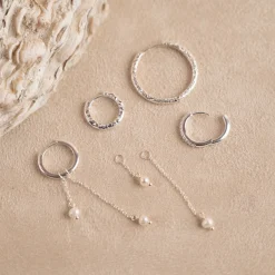ELISA PEARL SILVER EARRING CHARM - Sisi Copenhagen