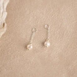 ELISA PEARL SILVER EARRING CHARM - Sisi Copenhagen
