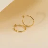 ELMA LARGE GOLDEN CREOL EARRING