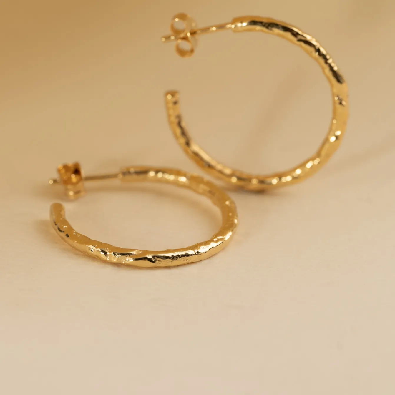 ELMA LARGE GOLDEN CREOL EARRING