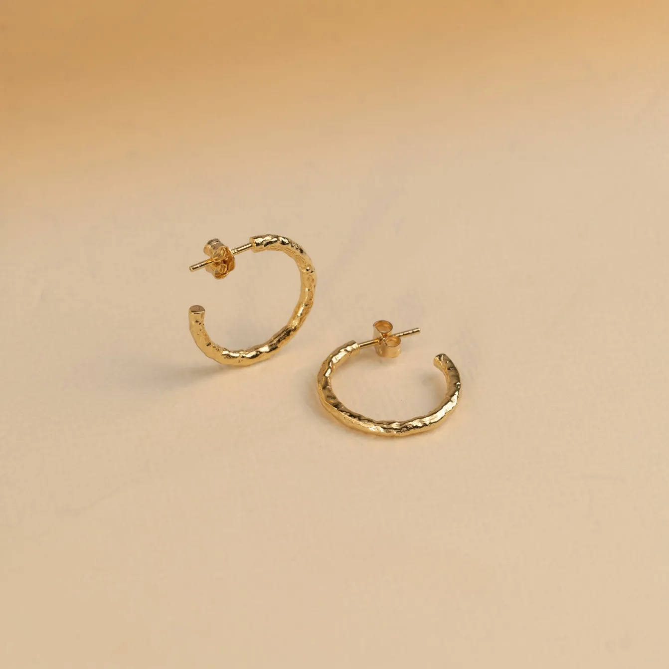 ELMA MEDIUM GOLDEN CREOL EARRING