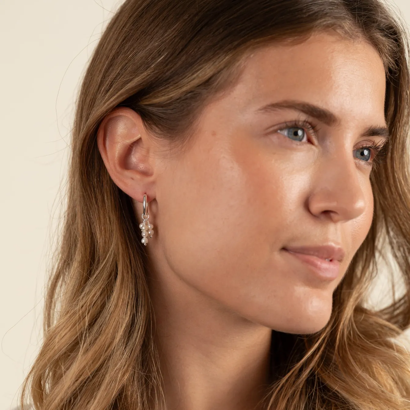 ELOISE PEARL SILVER EARRING