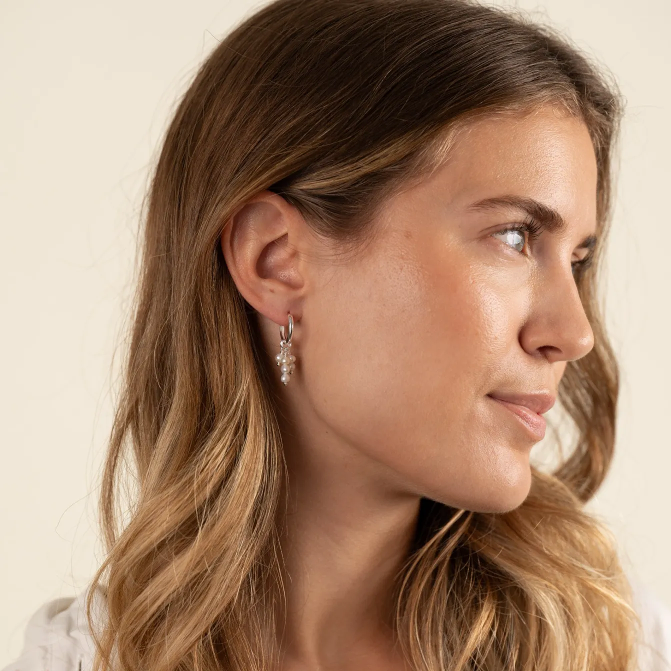 ELOISE PEARL SILVER EARRING CHARM