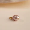 ELSA ROSE BAROQUE PEARL GOLDEN PENDANT - Sisi Copenhagen
