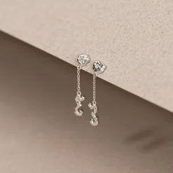 EMILIA MOONSTONE SILVER EARRING