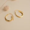 EMMY GOLDEN CREOL EARRING - Sisi Copenhagen