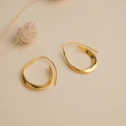 EMMY GOLDEN CREOL EARRING - Sisi Copenhagen