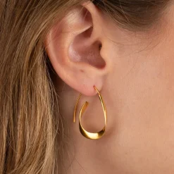 EMMY GOLDEN CREOL EARRING - Sisi Copenhagen
