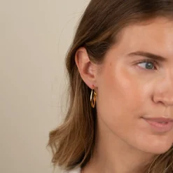 EMMY GOLDEN CREOL EARRING - Sisi Copenhagen