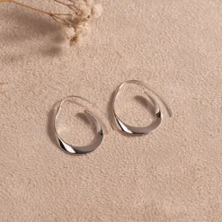 EMMY SILVER CREOL EARRING - Sisi Copenhagen