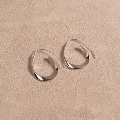 EMMY SILVER CREOL EARRING - Sisi Copenhagen