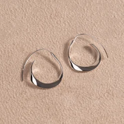 EMMY SILVER CREOL EARRING - Sisi Copenhagen