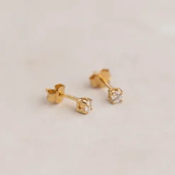 Ena Guld Øreringe 3mm - Sisi Copenhagen