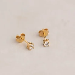 Ena Guld Øreringe 3mm - Sisi Copenhagen