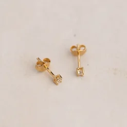 Ena Guld Øreringe 2mm - Sisi Copenhagen