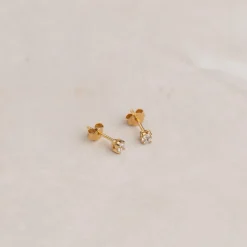Ena Guld Øreringe 3mm - Sisi Copenhagen