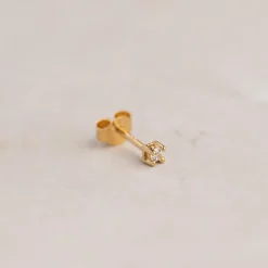 Ena Guld Øreringe 2mm - Sisi Copenhagen