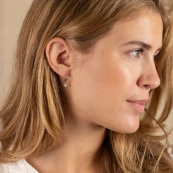 ENYA PEARL SOLID GOLD EARRING