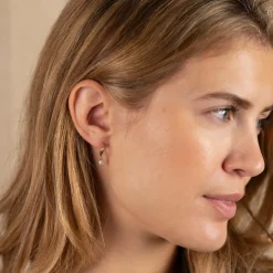 ENYA PEARL SOLID GOLD EARRING