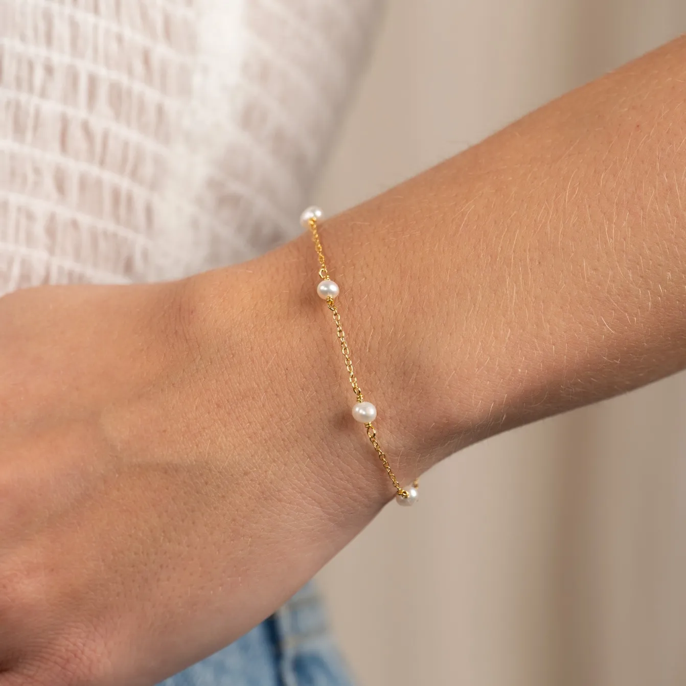 ERICA PEARL GOLDEN BRACELET - Sisi Copenhagen