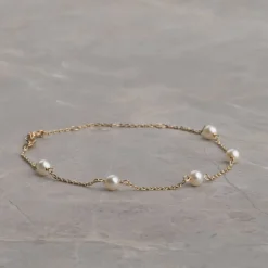 ERICA PEARL SOLID GOLD BRACELET - Sisi Copenhagen