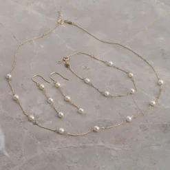 ERICA PEARL SOLID GOLD BRACELET - Sisi Copenhagen