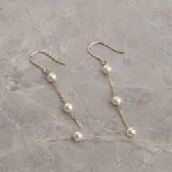 ERICA PEARL SOLID GOLD EARRING - Sisi Copenhagen