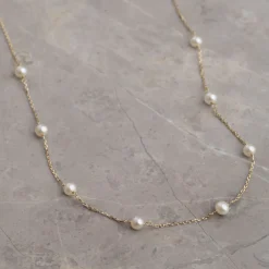 ERICA PEARL SOLID GOLD NECKLACE - Sisi Copenhagen