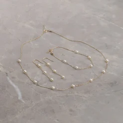 ERICA PEARL SOLID GOLD NECKLACE - Sisi Copenhagen