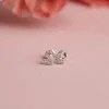 ESME CRYSTAL SILVER STUD EARRING - Sisi Copenhagen