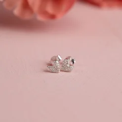 ESME CRYSTAL SILVER STUD EARRING - Sisi Copenhagen