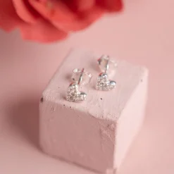 ESME CRYSTAL SILVER STUD EARRING - Sisi Copenhagen