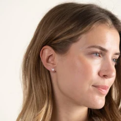 ESME CRYSTAL SILVER STUD EARRING - Sisi Copenhagen